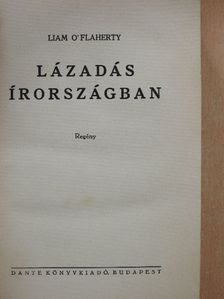Liam O'Flaherty - Lázadás Írországban [antikvár]