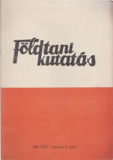 Horn János, Fülöp József - Földtani kutatás 1981/3. szám [antikvár]
