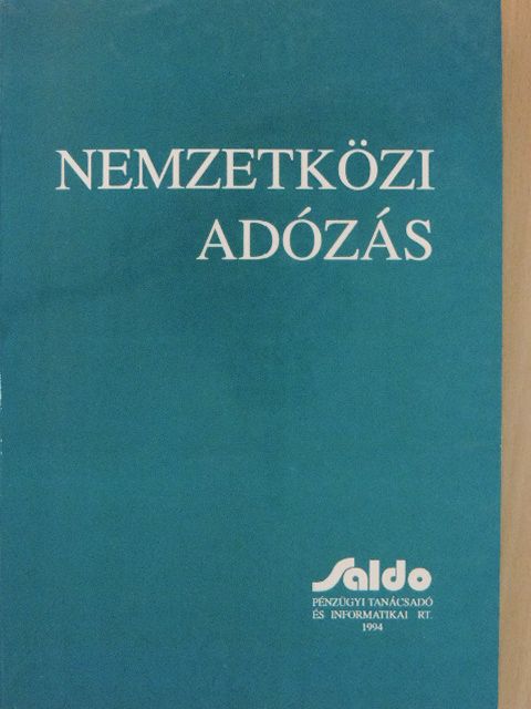 Dr. Deák Dániel - Nemzetközi adózás [antikvár]
