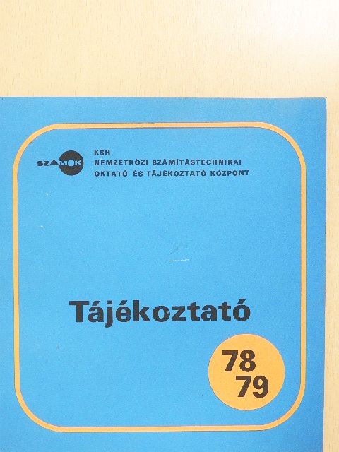 Tájékoztató 78/79 [antikvár]