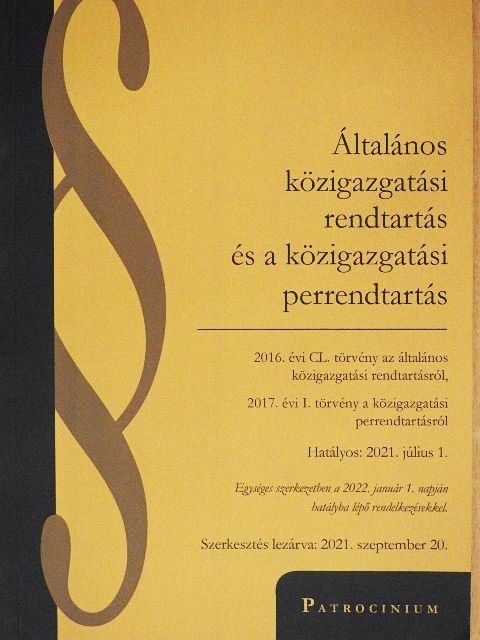 Általános közigazgatási rendtartás és a közigazgatási perrendtartás [antikvár]