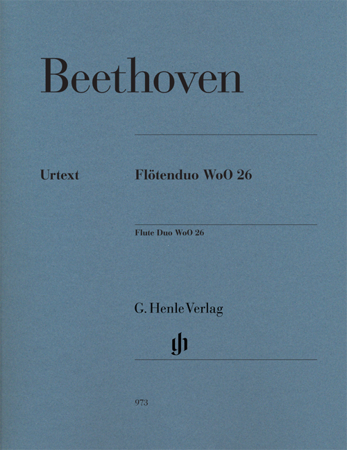 BEETHOVEN - FLÖTENDUO WoO 26 URTEXT (EGON VOSS)