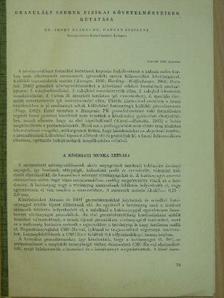 Dr. Hamrán Józsefné - Granulált szerek fizikai követelményeinek kutatása [antikvár]