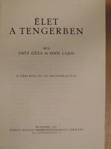 Entz Géza - Élet a tengerben [antikvár]