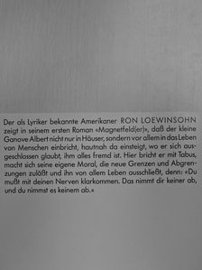 Ron Loewinsohn - Magnetfeld(er) [antikvár]