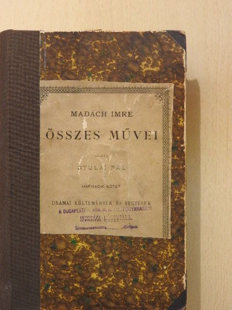 Madách Imre - Madách Imre összes művei III. (töredék) [antikvár]