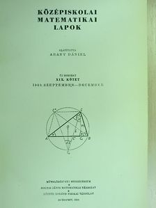 Középiskolai matematikai lapok 1959-1960. (fél évfolyamok) [antikvár]
