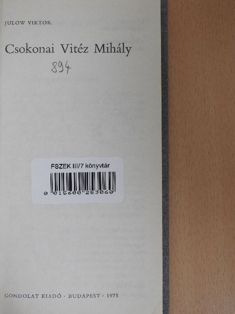 Julow Viktor - Csokonai Vitéz Mihály [antikvár]