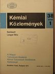 Borossay József - Kémiai Közlemények 1972/1-4. [antikvár]
