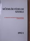 Arnóth Ádám - Műemlékvédelmi szemle 1992/1-2. [antikvár]