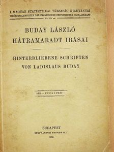Buday László - Buday László hátramaradt irásai [antikvár]