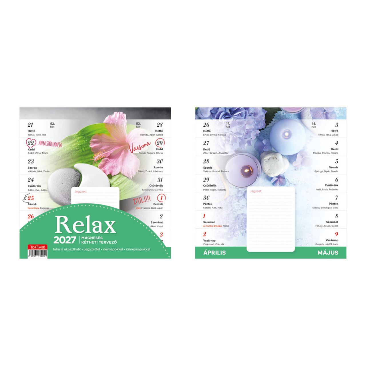 27T9000 - 07A - Relax mágneses falinaptár - 2027