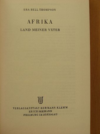 Era Bell Thompson - Afrika [antikvár]
