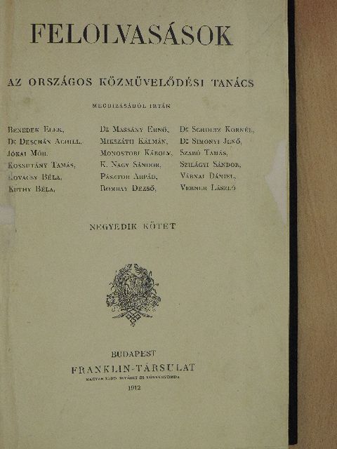 Ábrányi Emil - Felolvasások IV. [antikvár]