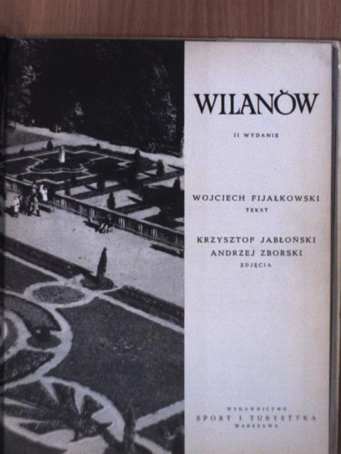 Wojciech Fijalkowski - Wilanów [antikvár]
