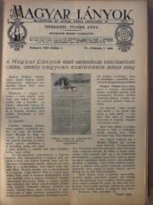 Kosáryné Réz Lola - Magyar Lányok 1933-1934. (nem teljes évfolyam) [antikvár]