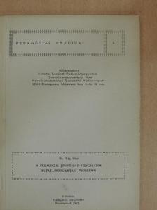 Dr. Vág Ottó - A pedagógiai jövőtudat-vizsgálatok kutatásmódszertani problémái [antikvár]