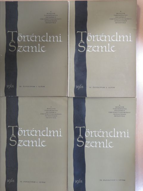 Baksay Zoltán - Történelmi Szemle 1961/1-4. [antikvár]