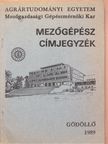 Dr. Balló Béla - Mezőgépész címjegyzék [antikvár]