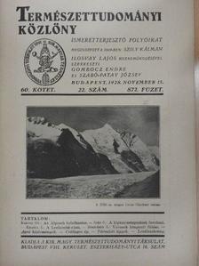 Bogdánfy Ö. - Természettudományi Közlöny 1928. november 15. [antikvár]