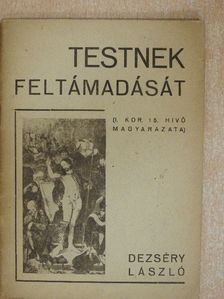 Dezséry László - ...Testnek feltámadását... [antikvár]