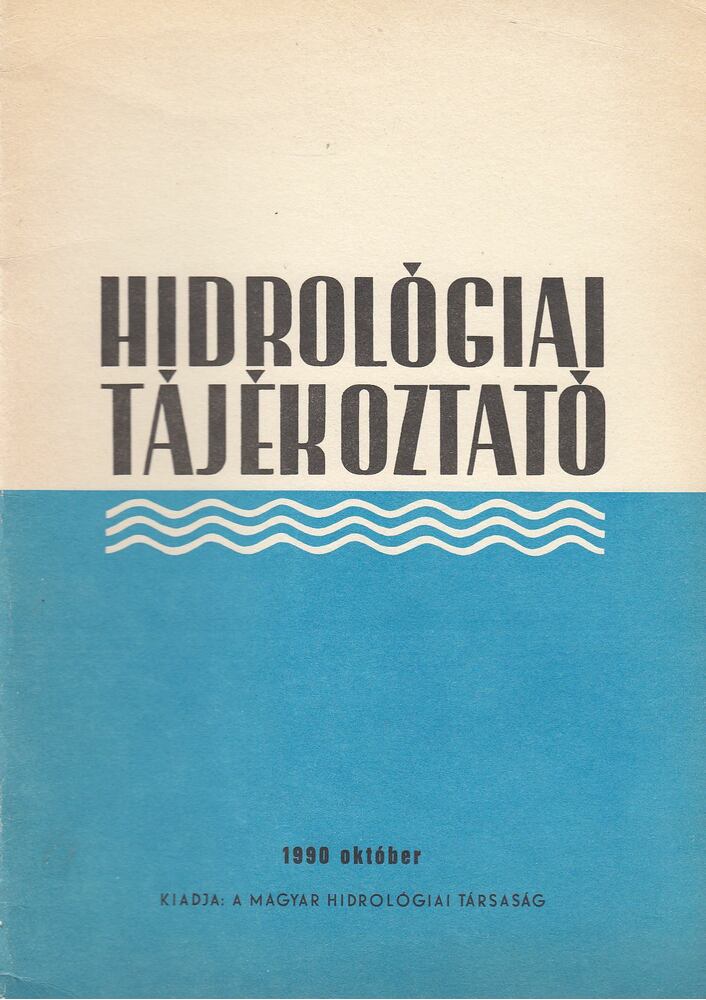 KÖRNYEI LÁSZLÓ - Hidrológiai Tájékoztató 1990 október [antikvár]