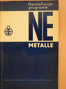 Herstellungsprogramm NE-Metalle [antikvár]