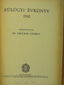 Dr. Balás Gábor - Külügyi Évkönyv 1941 [antikvár]