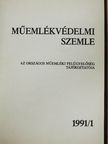 Csengel Péter - Műemlékvédelmi szemle 1991/1-2. [antikvár]