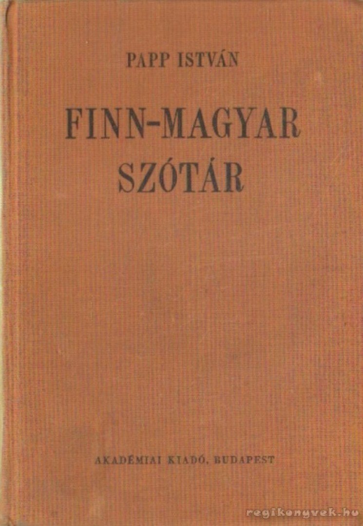 PAPP ISTVÁN - Finn-magyar szótár [antikvár]