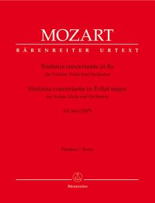 MOZART, W,A, - SINFONIA CONCERTANTE IN ES FÜR VIOLINE, VIOLA & ORCHESTER KV 364 PARTITUR