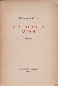 BENJÁMIN LÁSZLÓ - A teremtés után [antikvár]
