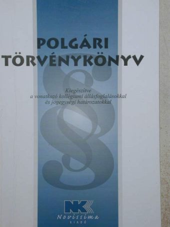 Polgári törvénykönyv [antikvár]
