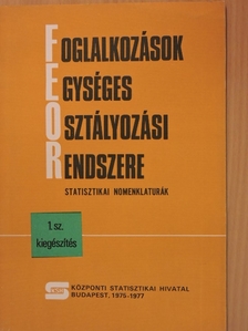 Foglalkozások Egységes Osztályozási Rendszere [antikvár]