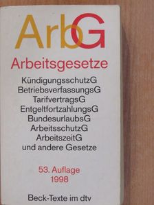 Dr. Reinhard Richardi - Arbeitsgesetze [antikvár]