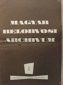 Dr. Aszódi Lili - Magyar Belorvosi Archivum 1960. augusztus [antikvár]