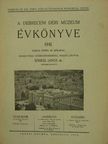Balogh István - A Debreceni Déri Múzeum évkönyve 1941 [antikvár]