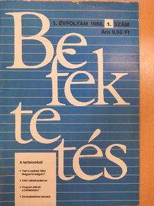 Bácskai Tamás - Befektetés 1988/1. [antikvár]