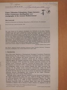 Han Leereveld - Upper Tithonian-Valanginian (Upper Jurassic-Lower Cretaceous) dinoflagellate cyst stratigraphy of the western Mediterranean (dedikált példány) [antikvár]