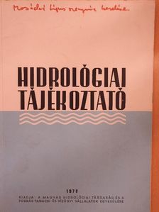 Dr. Bencze Géza - Hidrológiai Tájékoztató 1978. [antikvár]