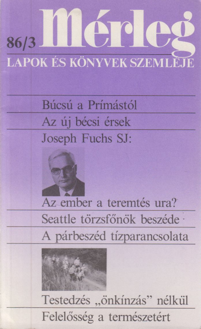Boór János (főszerk.) - Mérleg 1986/3 [antikvár]