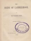 Walter Scott - The Bride of Lammermoor [antikvár]