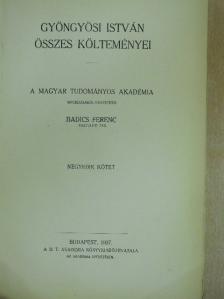 Gyöngyösi István - Gyöngyösi István összes költeményei IV. [antikvár]
