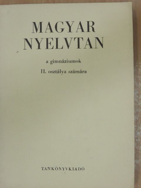 Szemere Gyula - Magyar nyelvtan [antikvár]