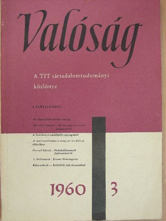 B. Gy. - Valóság 1960. március [antikvár]