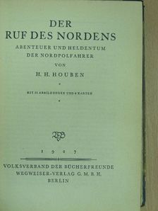 H. H. Houben - Der Ruf des Nordens [antikvár]