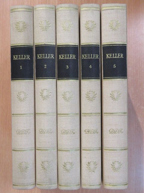 Gottfried Keller - Kellers Werke in fünf Bänden 1-5. [antikvár]