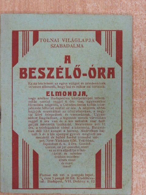 A beszélő-óra [antikvár]