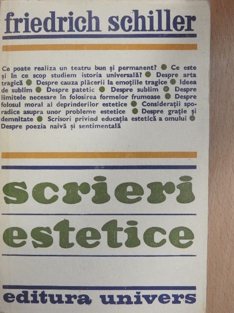Friedrich Schiller - Scrieri estetice [antikvár]