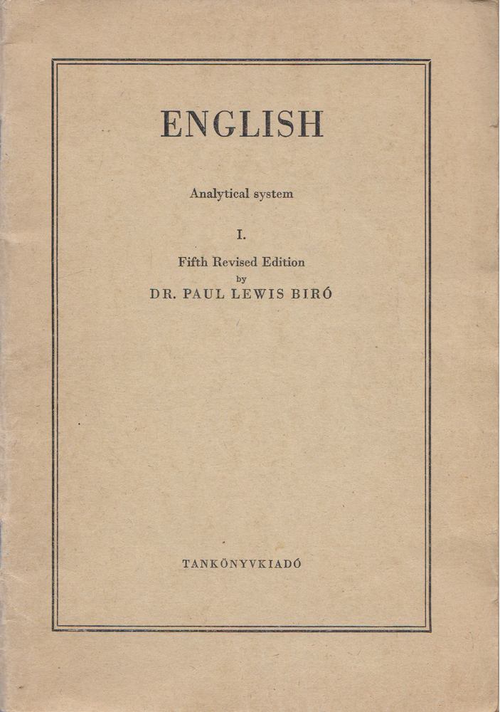 Bíró Lajos Pál - English I. [antikvár]